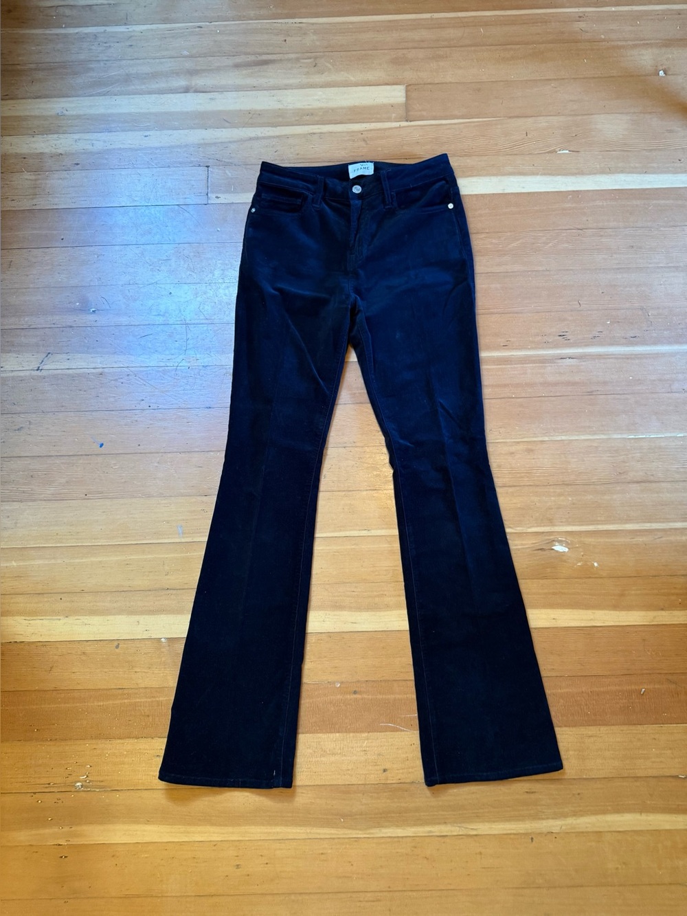 Frame Le Mini Boot Navy Corduroy Pants Women's Size 29